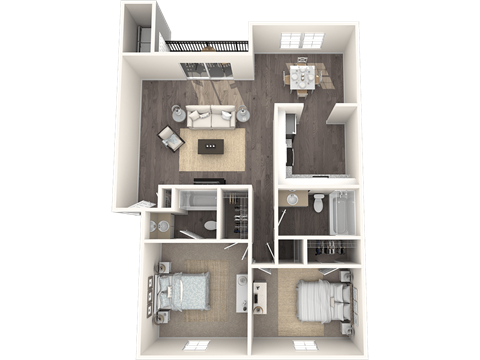 Cabana Deluxe Floor Plan at The Brittany, Florida